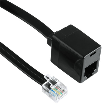 Verlängerungskabel, Modular-Stecker 6p6c - Modular-Kupplung 6p6c, 6 m