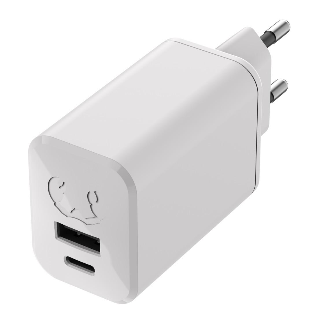 Mini Charger USB-C+USB-A, GaN, 65W, Ice Grey (00220564)