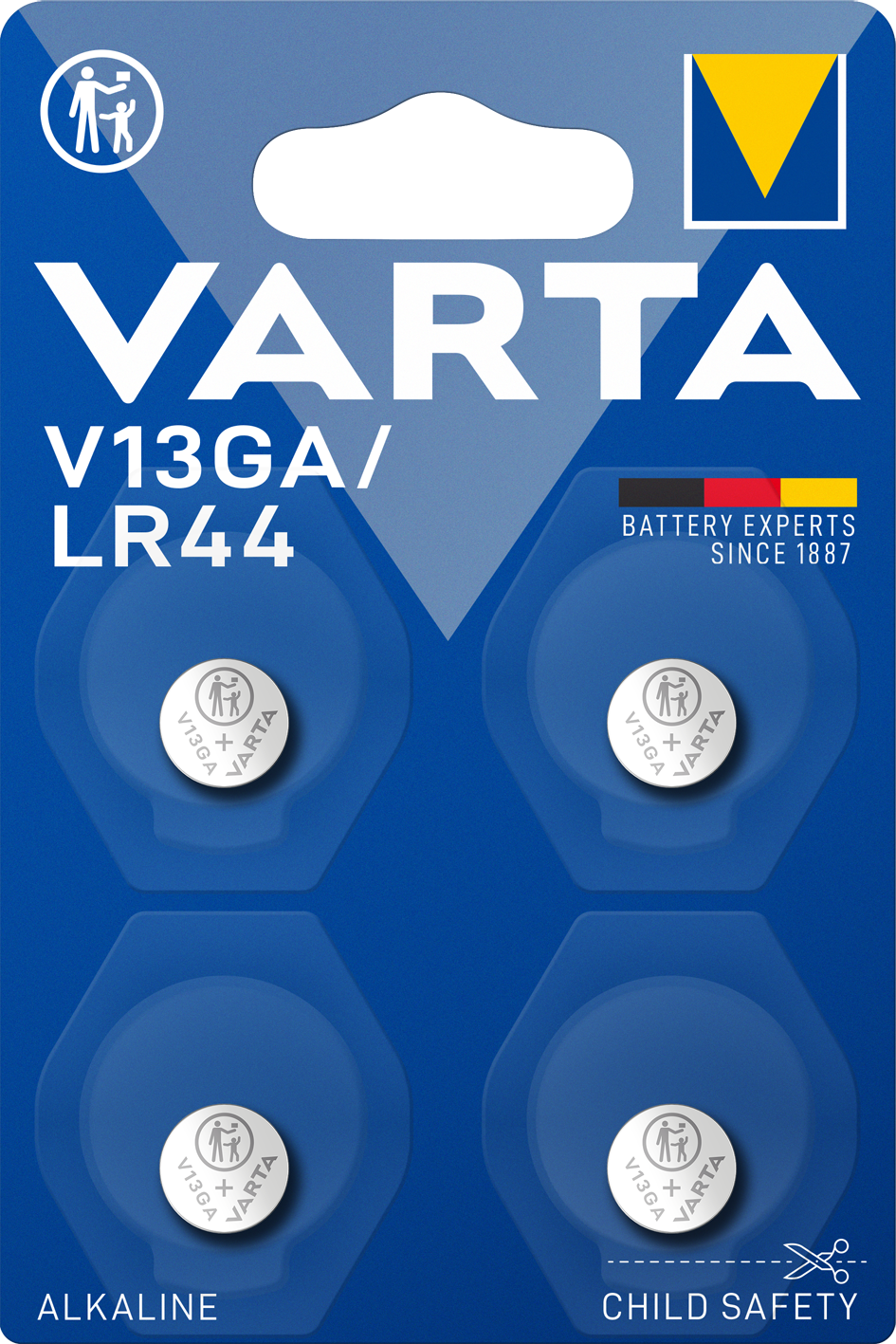 V 13 GA 4x Batterien