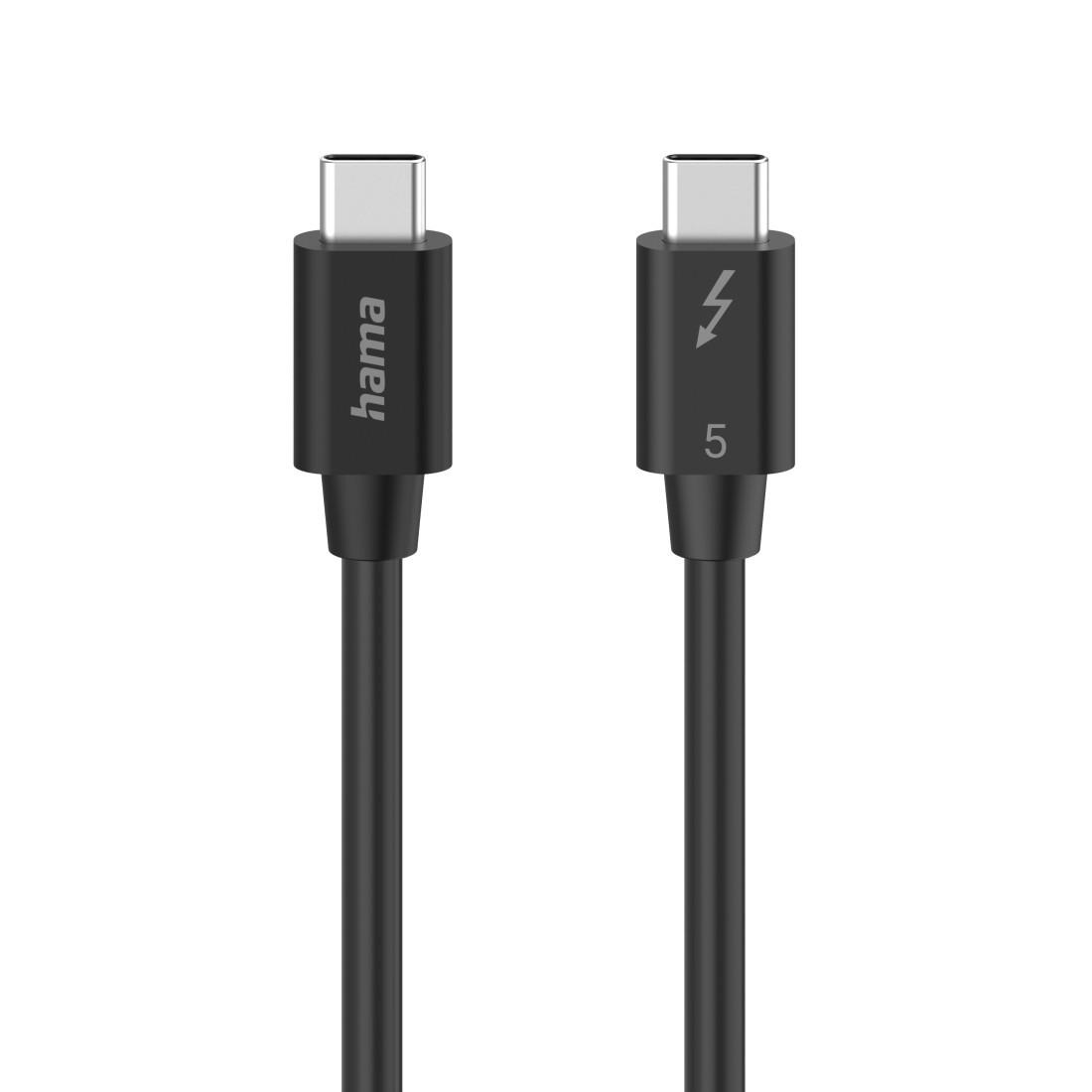 Thunderbolt-5-Kabel "USB-C", 80 Gbit/s, 5 A, 240 W, Ultra-HD 8K, 1,00 m (00200796)