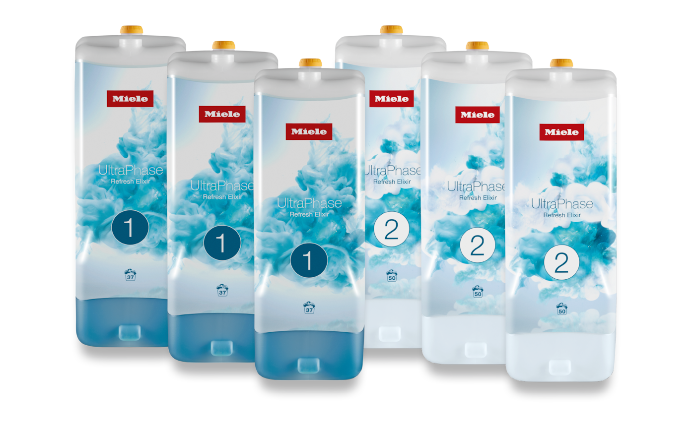 Set 6 UltraPhase Refresh Elixir VC Miele UltraPhase 1 und 2 Refresh Elixir Waschmittel