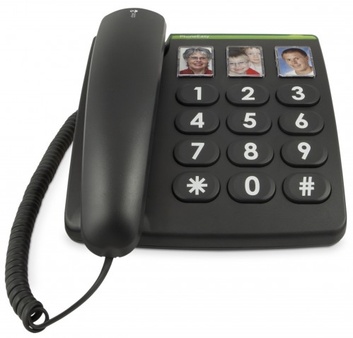 PhoneEasy 331ph Schwarz Schnurgebundenes Telefon