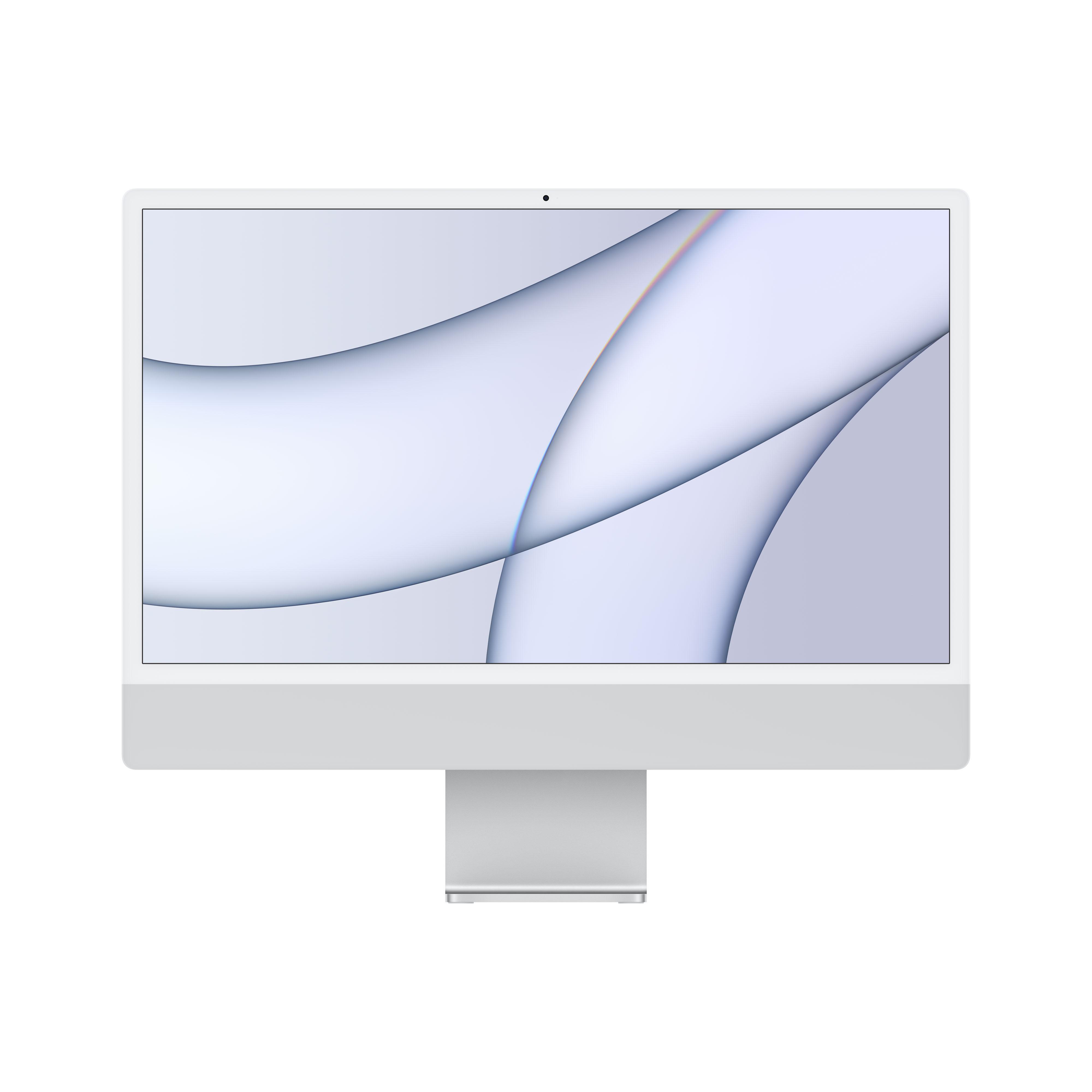 iMac 24 Zoll silber, 2021, Apple M1 8C8G, 8GB, 256GB SSD