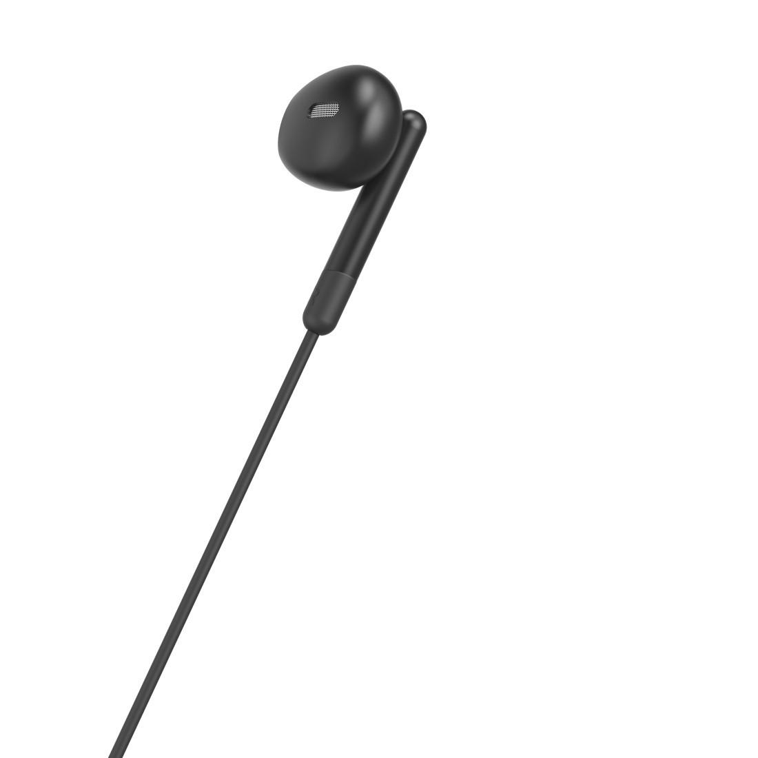 Kopfhörer "Noble", Earbuds, Mikrofon, Kabelknickschutz, 3,5-mm-Klinke, Schwarz (00221800)