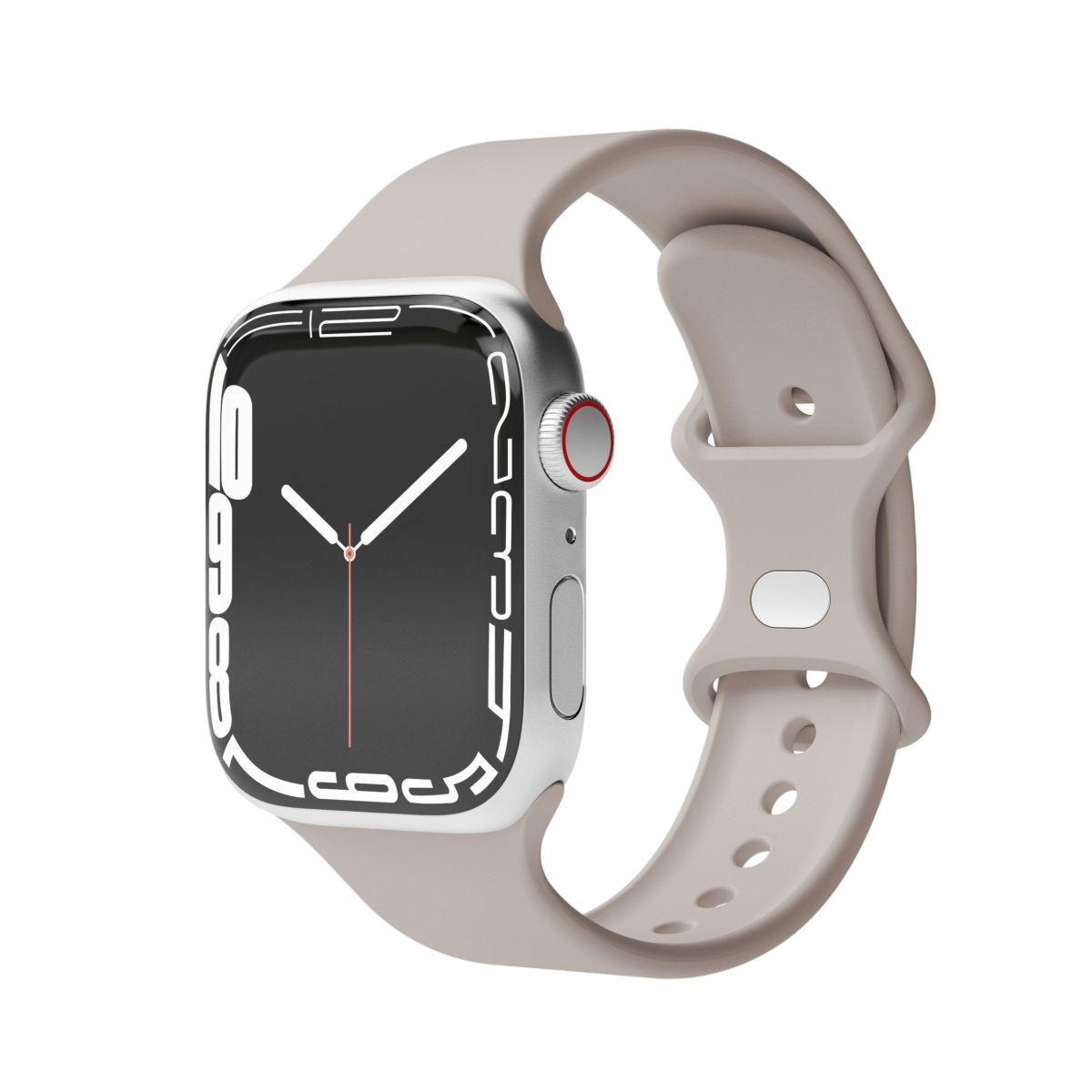 Watch Straps Classic Band - Armband für Apple Watch, 40mm + 41mm + 42mm, Light Gray