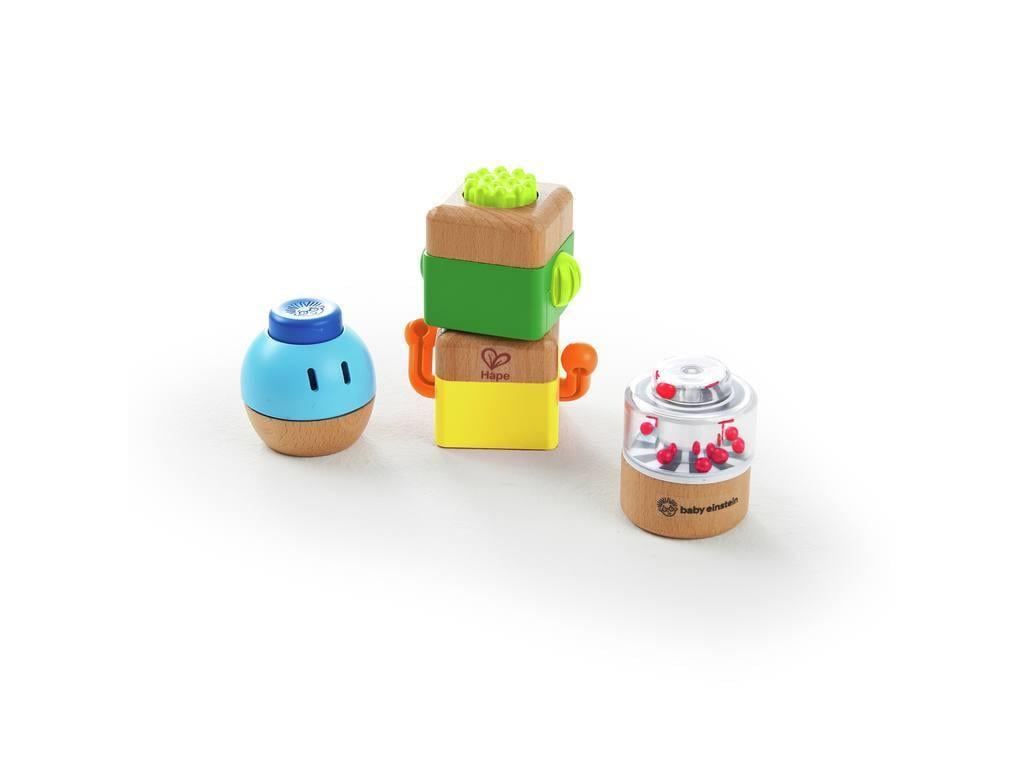 Vier verrückte Bausteine