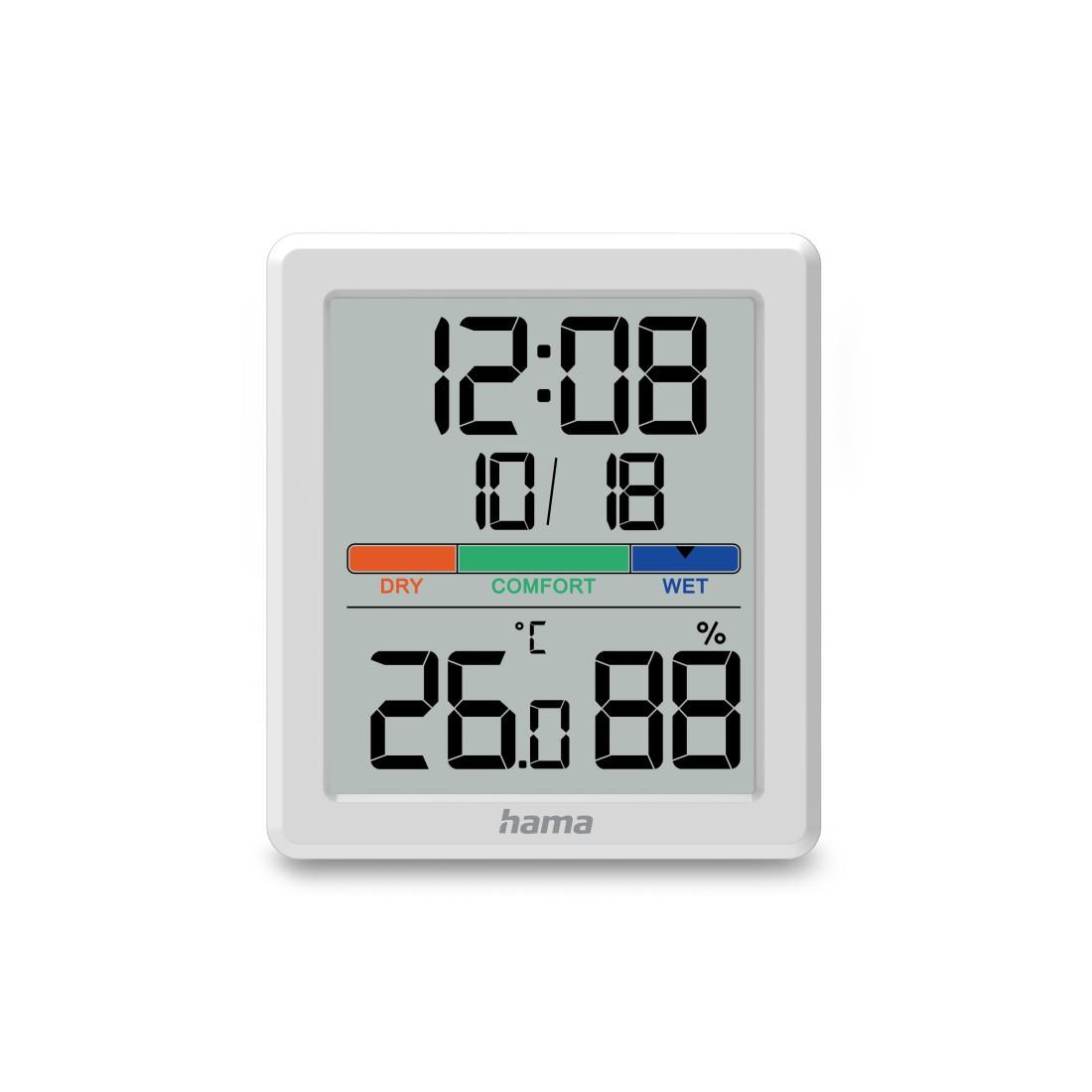 Thermometer und Hygrometer "Paros", digital, für innen, Weiß (00185892)