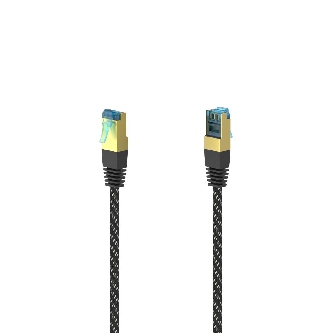 Netzwerkkabel, CAT-6, F/UTP geschirmt, vergoldet, Gewebe, 3,00 m (00201003)
