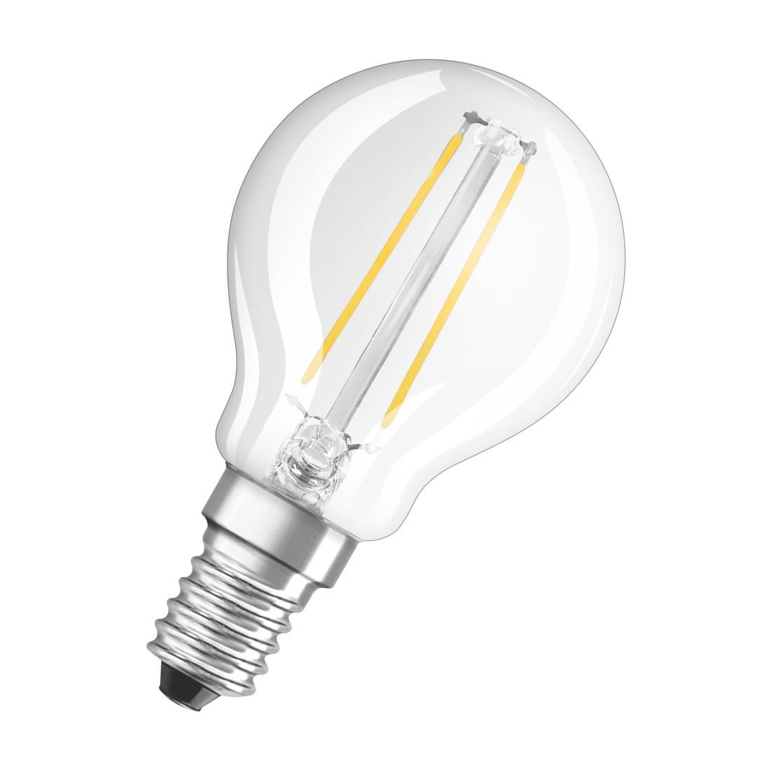 LED-Filament "Retrofit", Tropfen, 2.5W ersetzt 25W, E14, Warmweiß, klar (00217764)