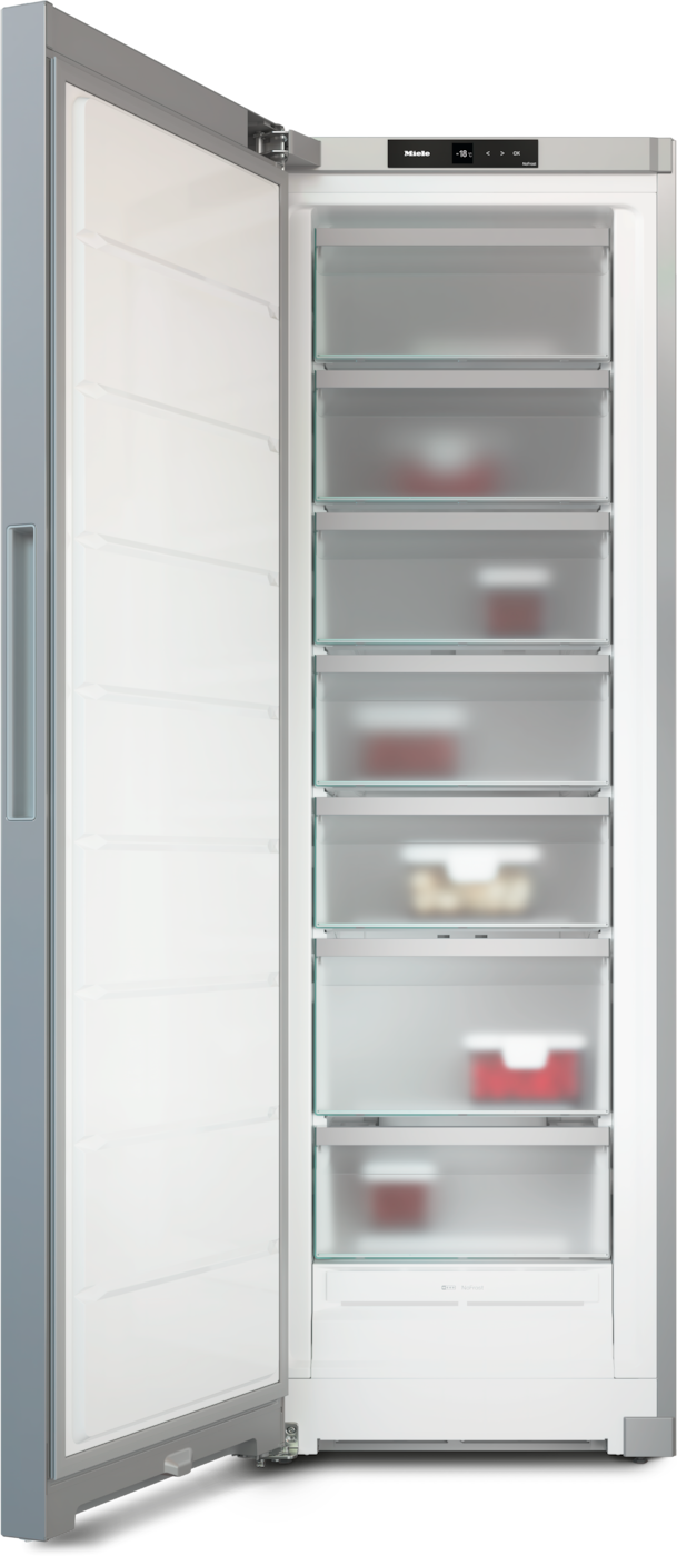 FNS 4382 D Edelstahllook Gefrierschrank