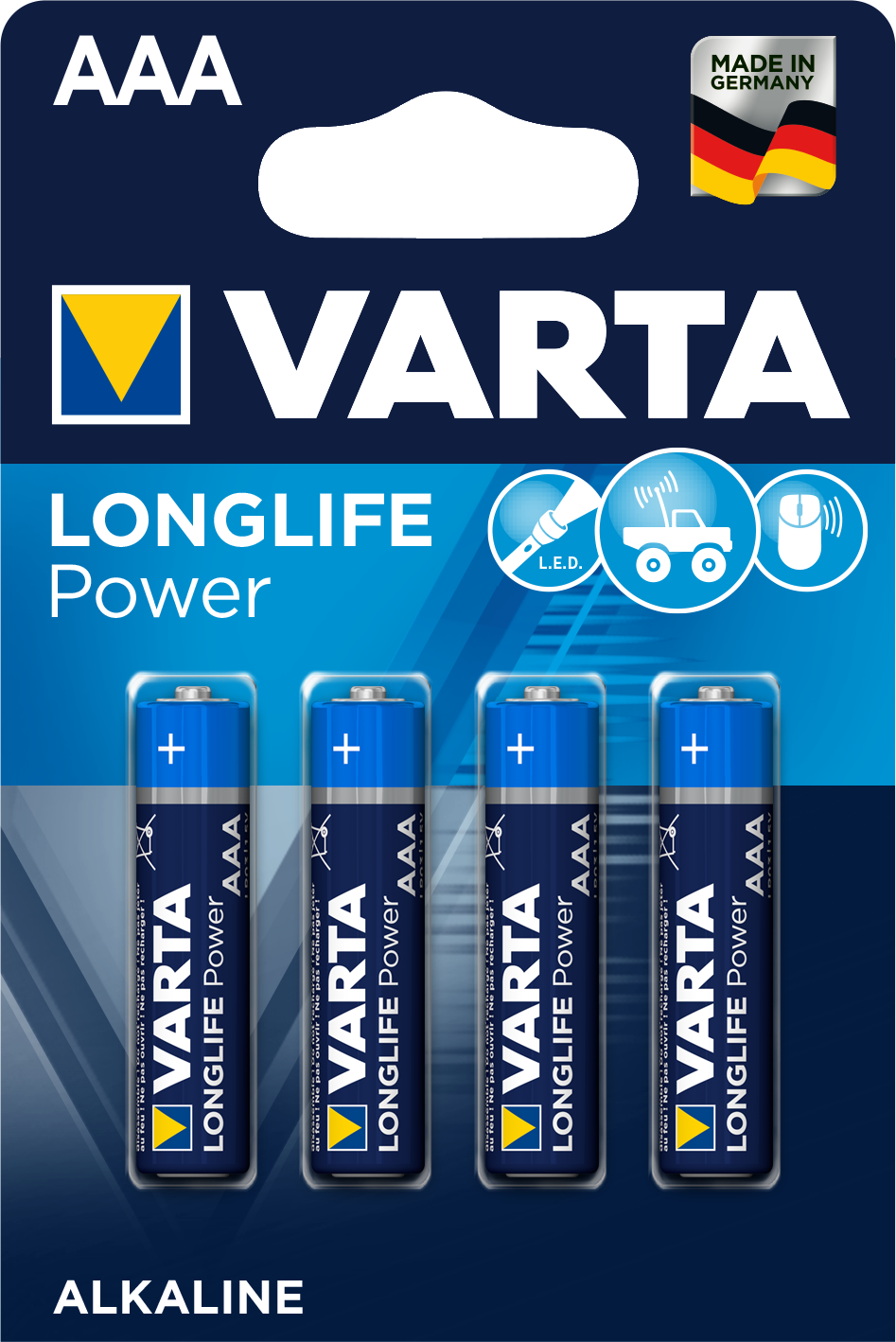 LONGLIFE Power AAA, 4er Blister Batterie