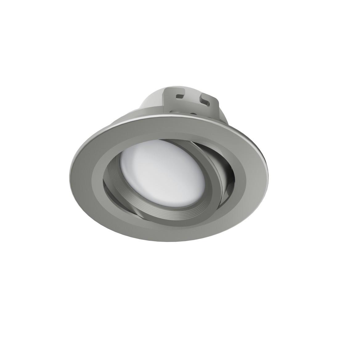 WLAN LED-Einbauspot, 5W, per Sprache/App steuern, verstellbar, Satin-Nickel (00176608)