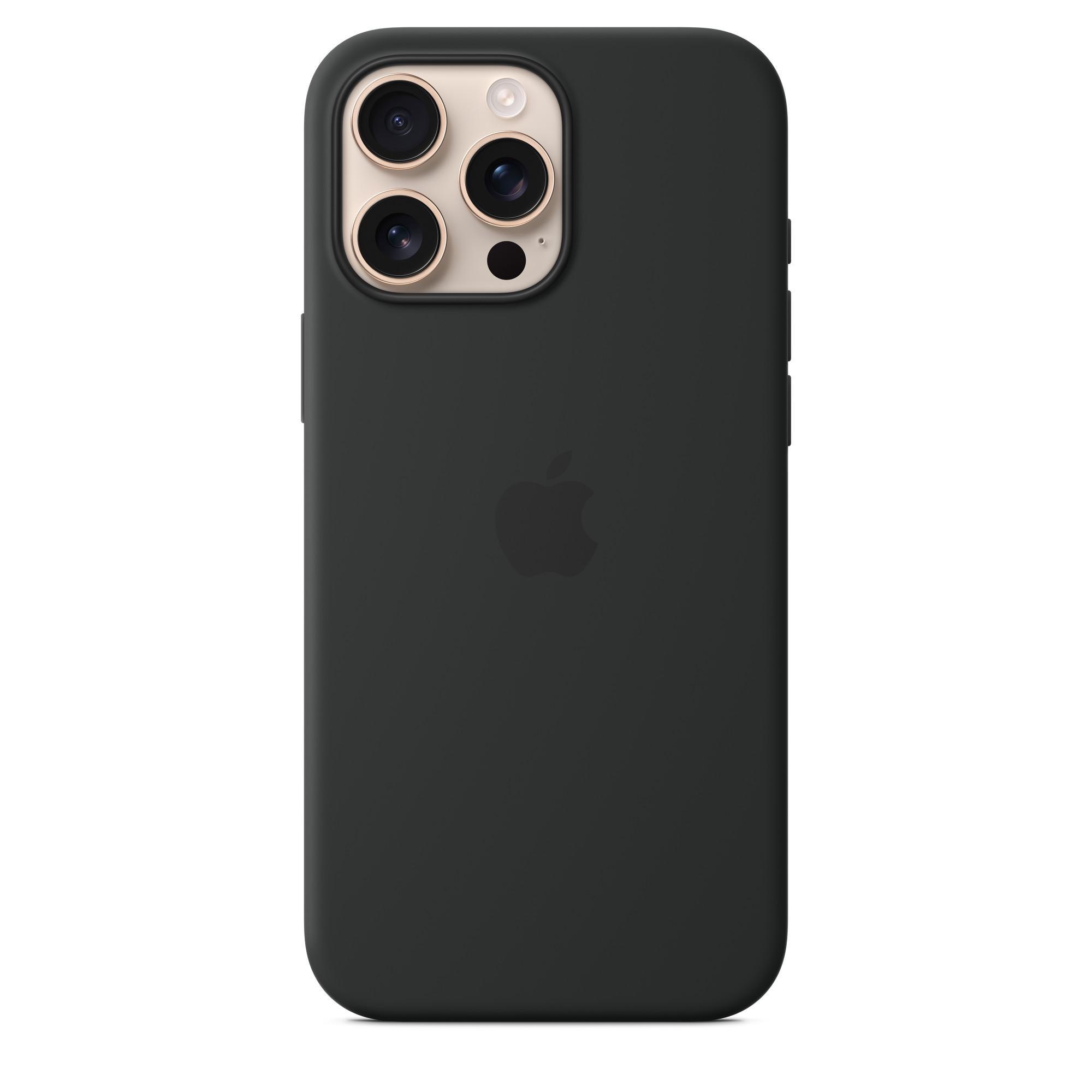 iPhone 16 Pro Max Silikon Case mit MagSafe - Schwarz