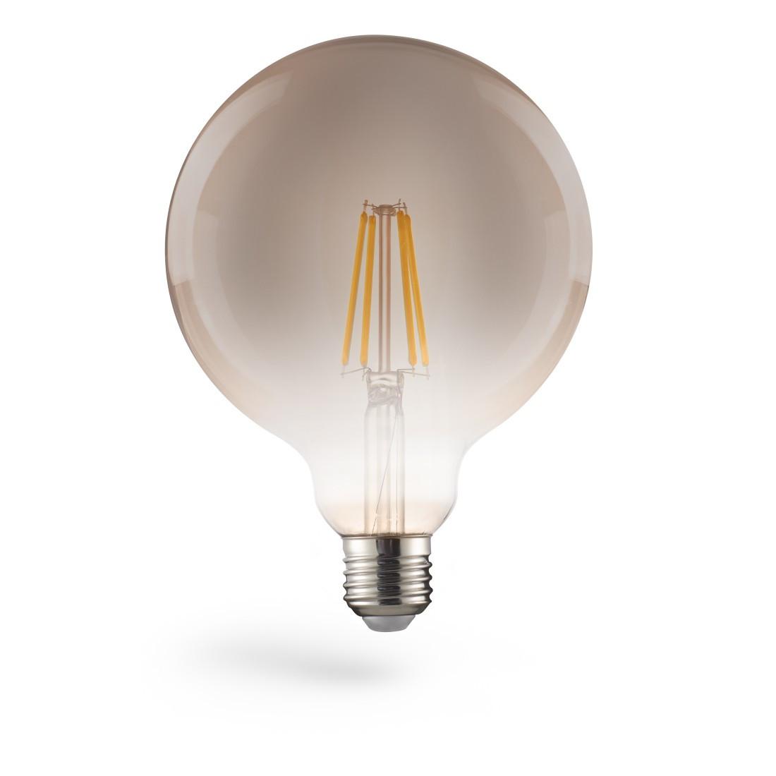 LED-Filament, E27, 420lm 8W, Vintage-Lampe Globe 125, dimmbar, Warmweiß (00112921)