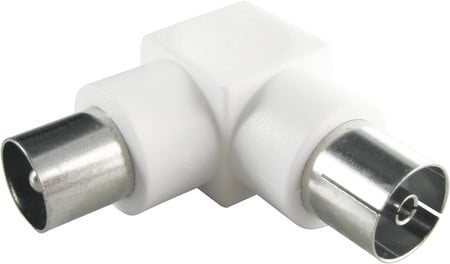 WAK12 - IEC Stecker > IEC Buchse IEC-Winkeladapter
