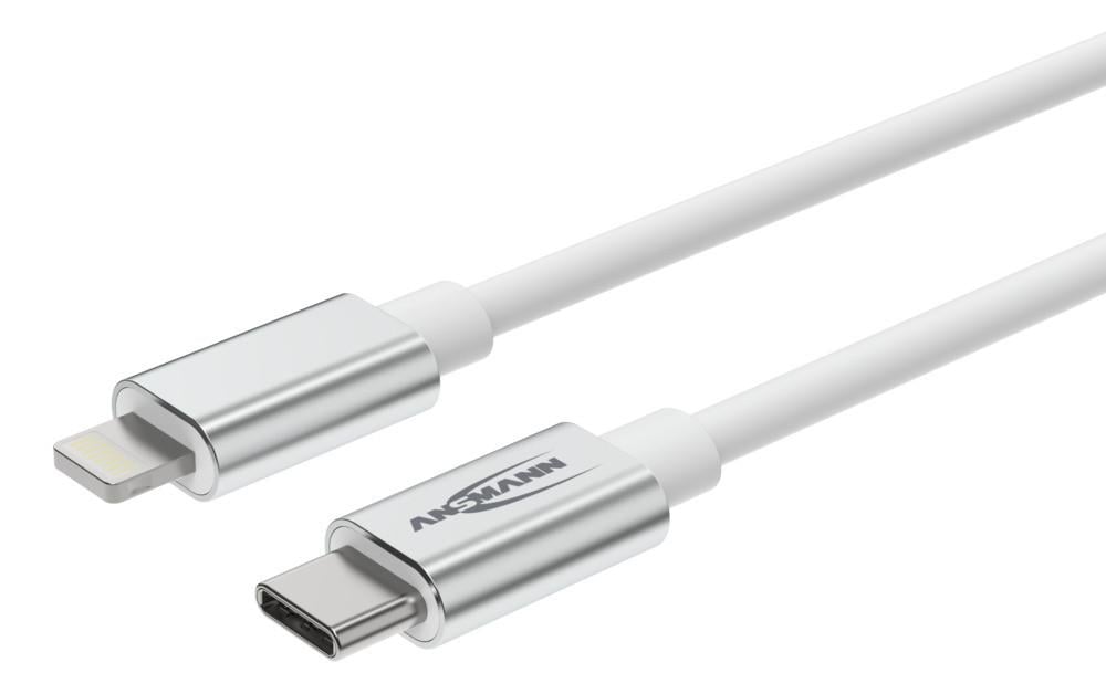 Type C / Lightning USB Daten- und Ladekabel 120 cm