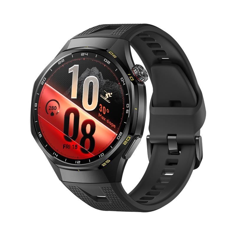 WATCH GT 7 Pro, 46 mm, Gehäuse aus schwarzer Titanlegierung + schwarzes Fluorelastomer-Armband Smartwatch
