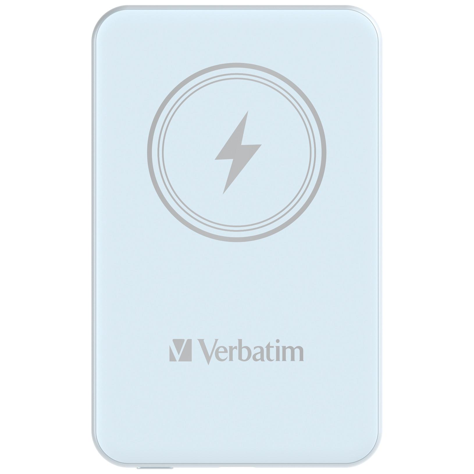 Charge 'n' Go Power Bank 5000 mAh magnetisches kabelloses Laden, Blau