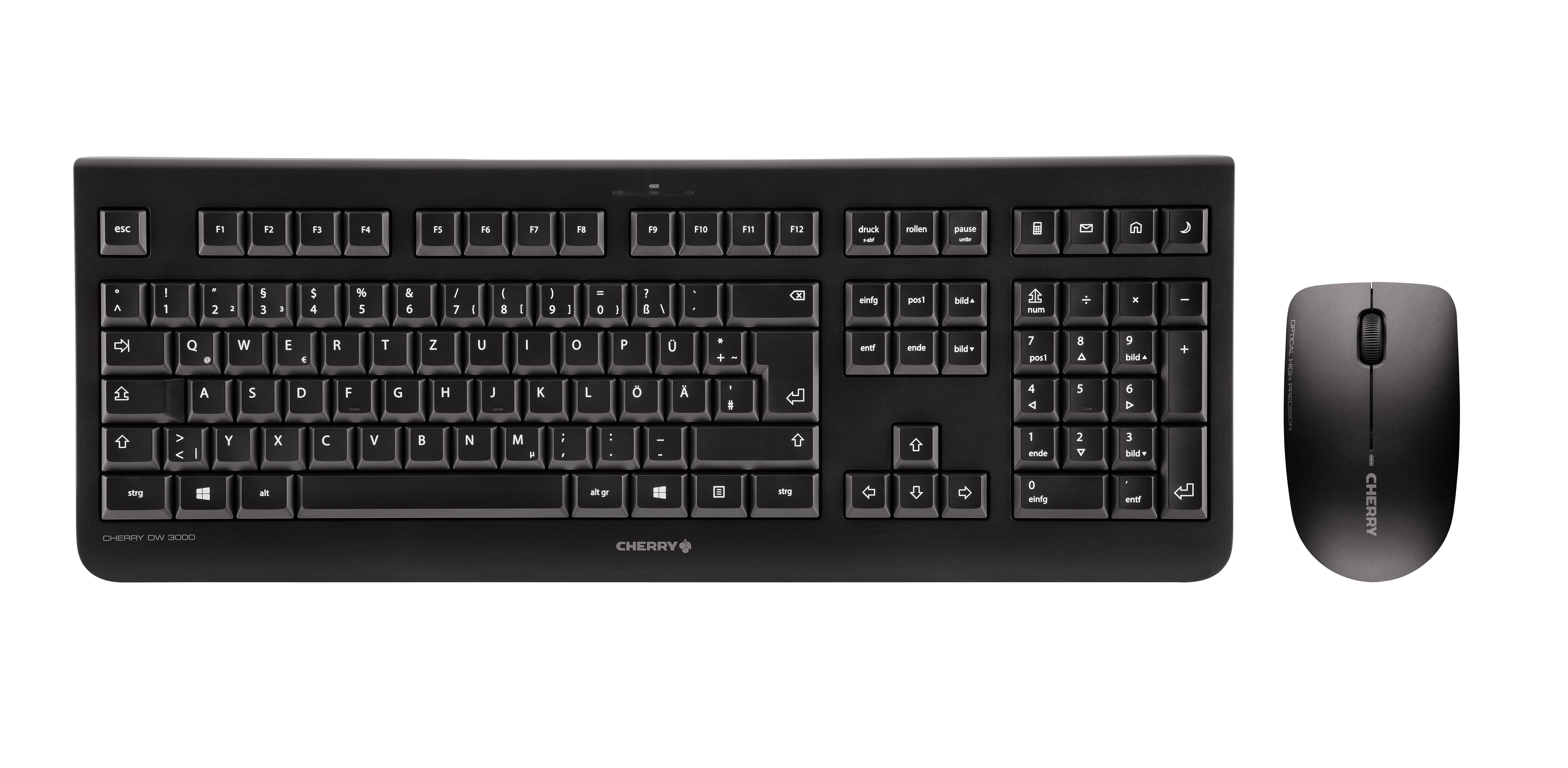 DW 3000 BLACK Maus-Tastatur-Set