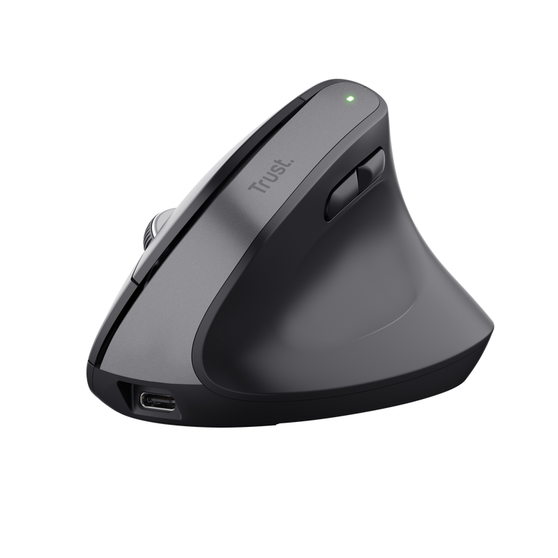 Bayo+ ergonomische kabellose Maus, Schwarz