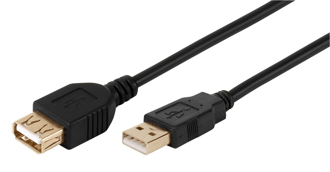 Hochwertiges USB 2.0 zertifiziertes Verlängerungskabel, 2m (45215)
