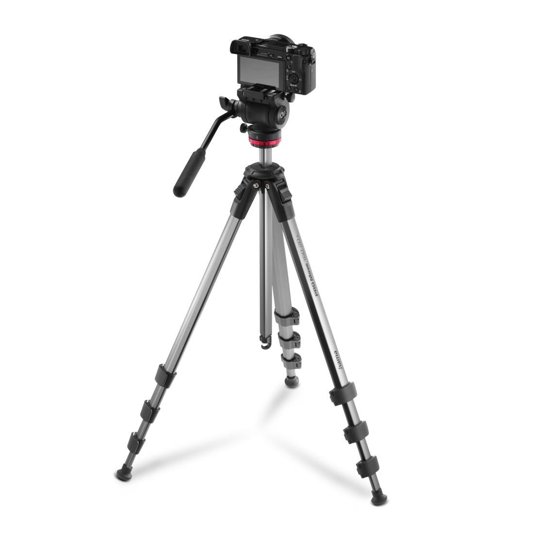 Dreibeinstativ "PRO Move 160 2D+", Videostativ für Kamera und Handy, 160cm (00004668)