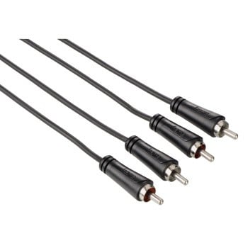 Audio-Kabel 2 Cinch-Stecker - 2 Cinch-Stecker 1,5 m schwarz