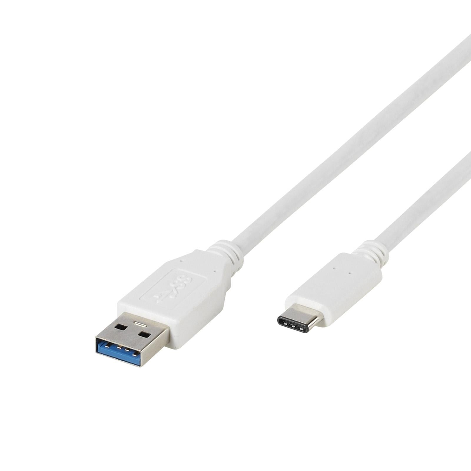 USB-C-auf-USB-A-3.1-Kabel, 2 m, weiß