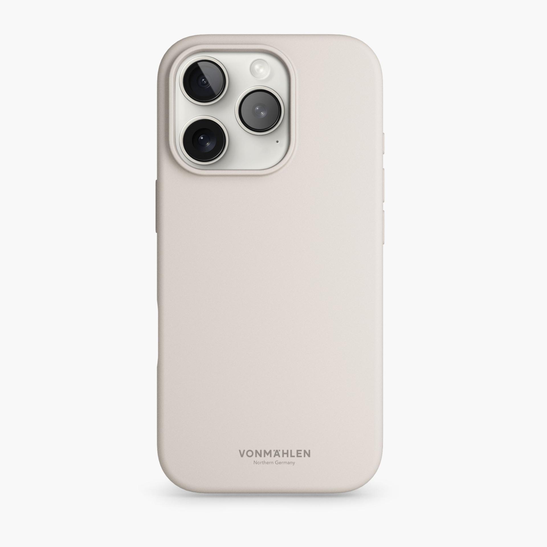 Soft Silicone Case - Schutzhülle aus Silikon, MagSafe kompatibel iPhone 16 Pro, Cream Handyhülle