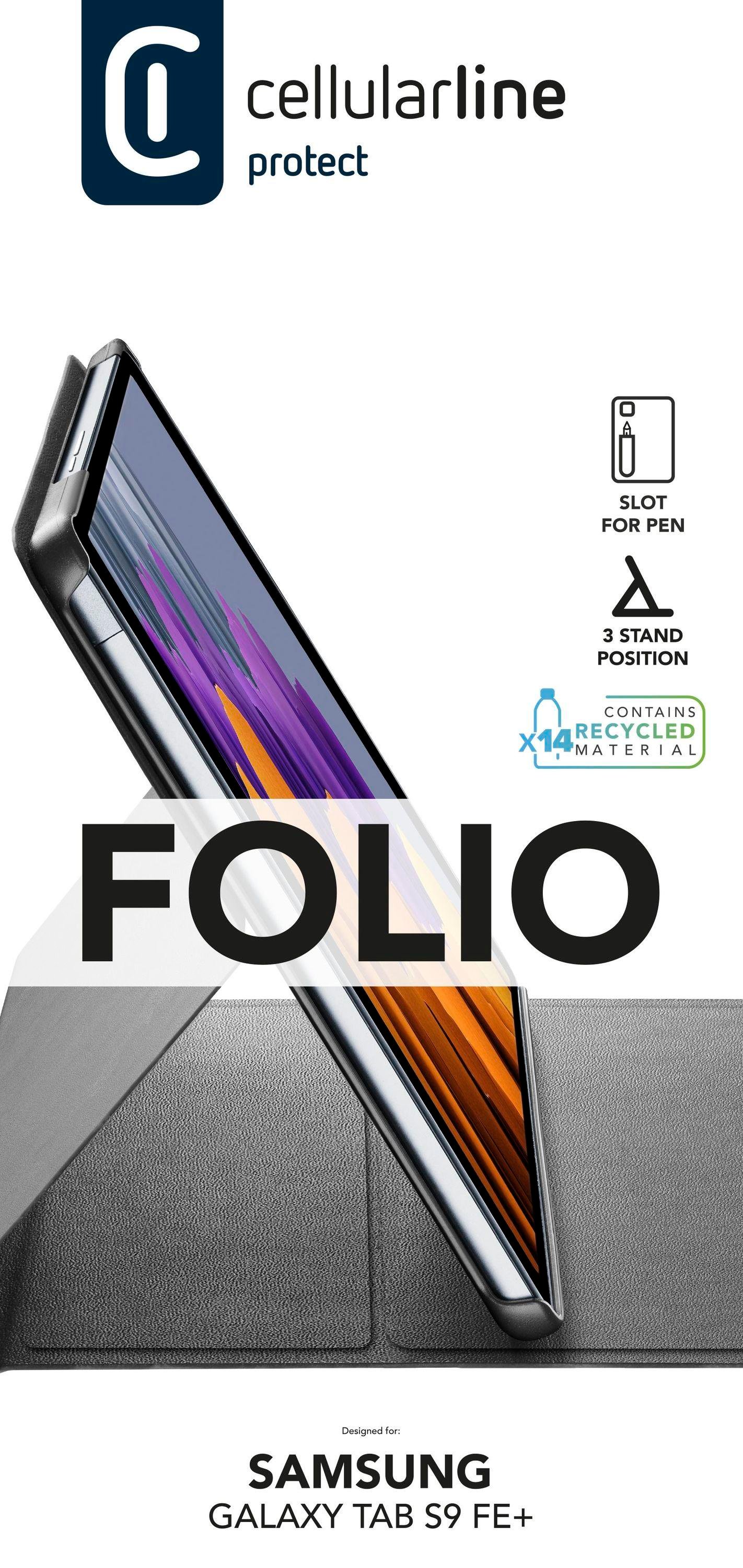 Folio Case Samsung Tab S9 FE + Black (61138)