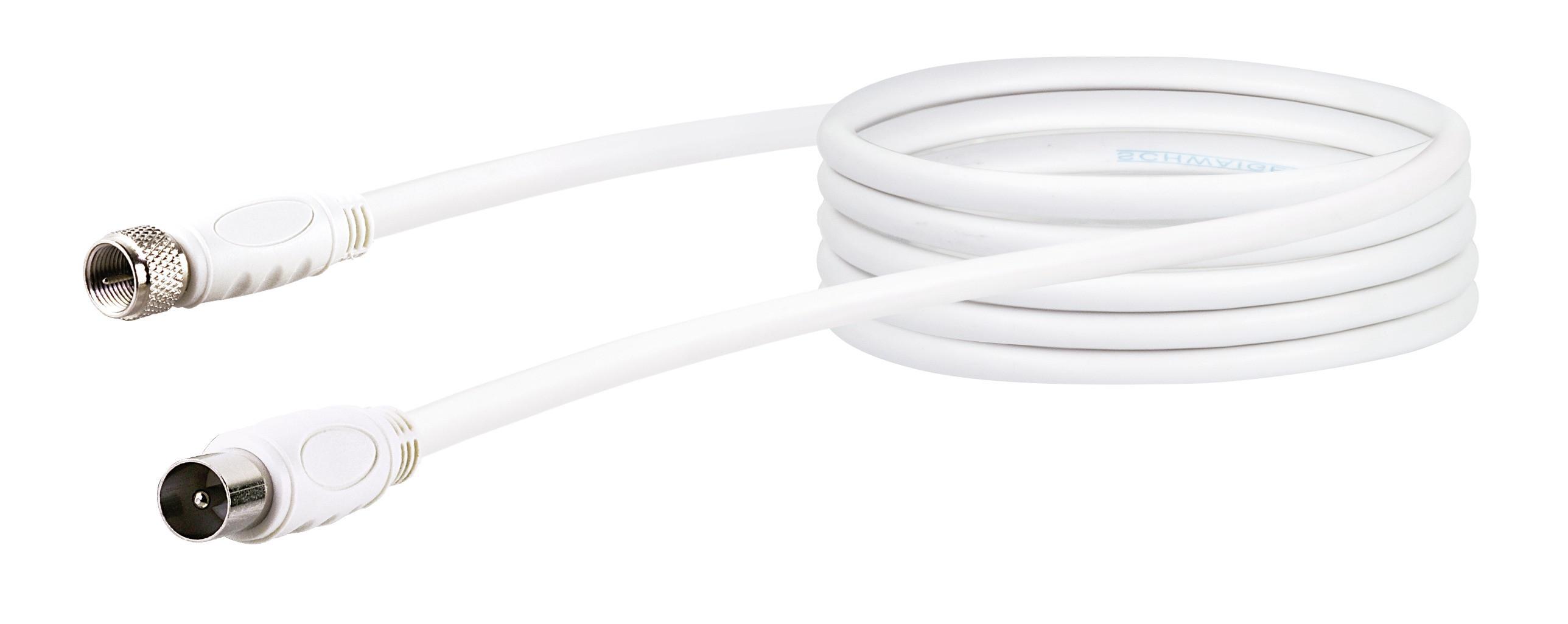 KVCKHQ183 - F-Stecker > IEC Stecker, 3m SAT/Antennen Adapterkabel