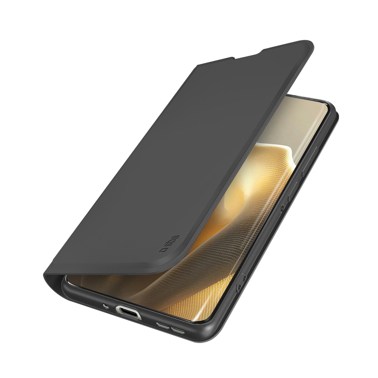 Klapphülle mit Ständer und Soft-Touch-Oberfläche für das Motorola Edge 60 Pro