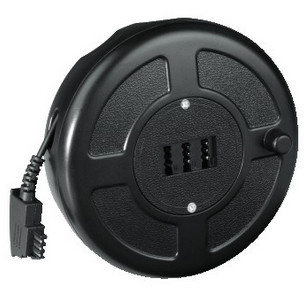 Telefonkabeltrommel, TAE-F-Stecker - 3 TAE-NFN-Kupplungen, 15 m