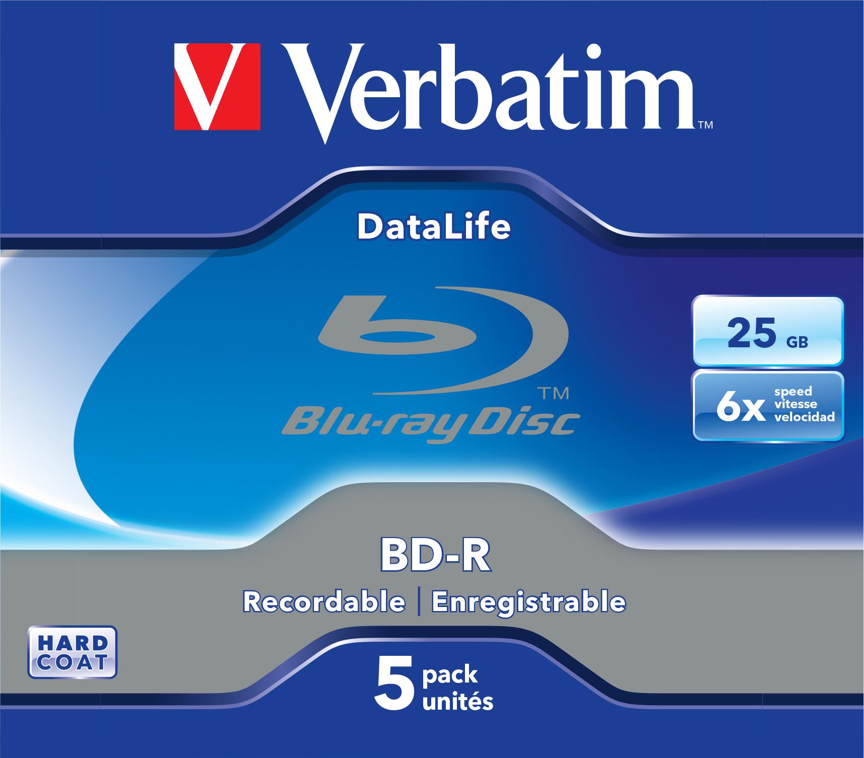 BD-R 25GB, 6x 5er-Pack Blu-Ray-Rohlinge