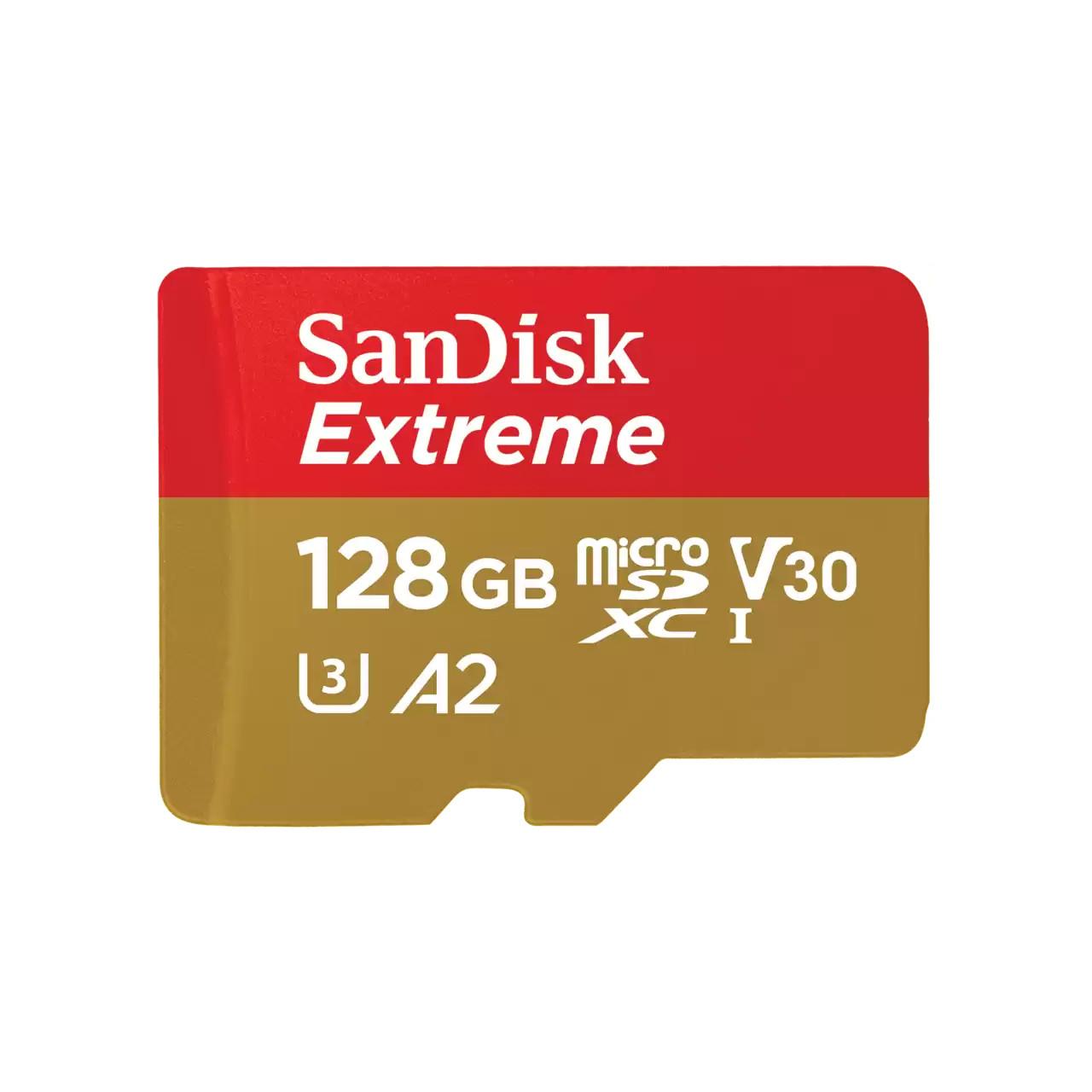 microSDXC Extreme 128GB (R190MB/s) + Adapter, + 1 Jahr RescuePRO Deluxe (121586)