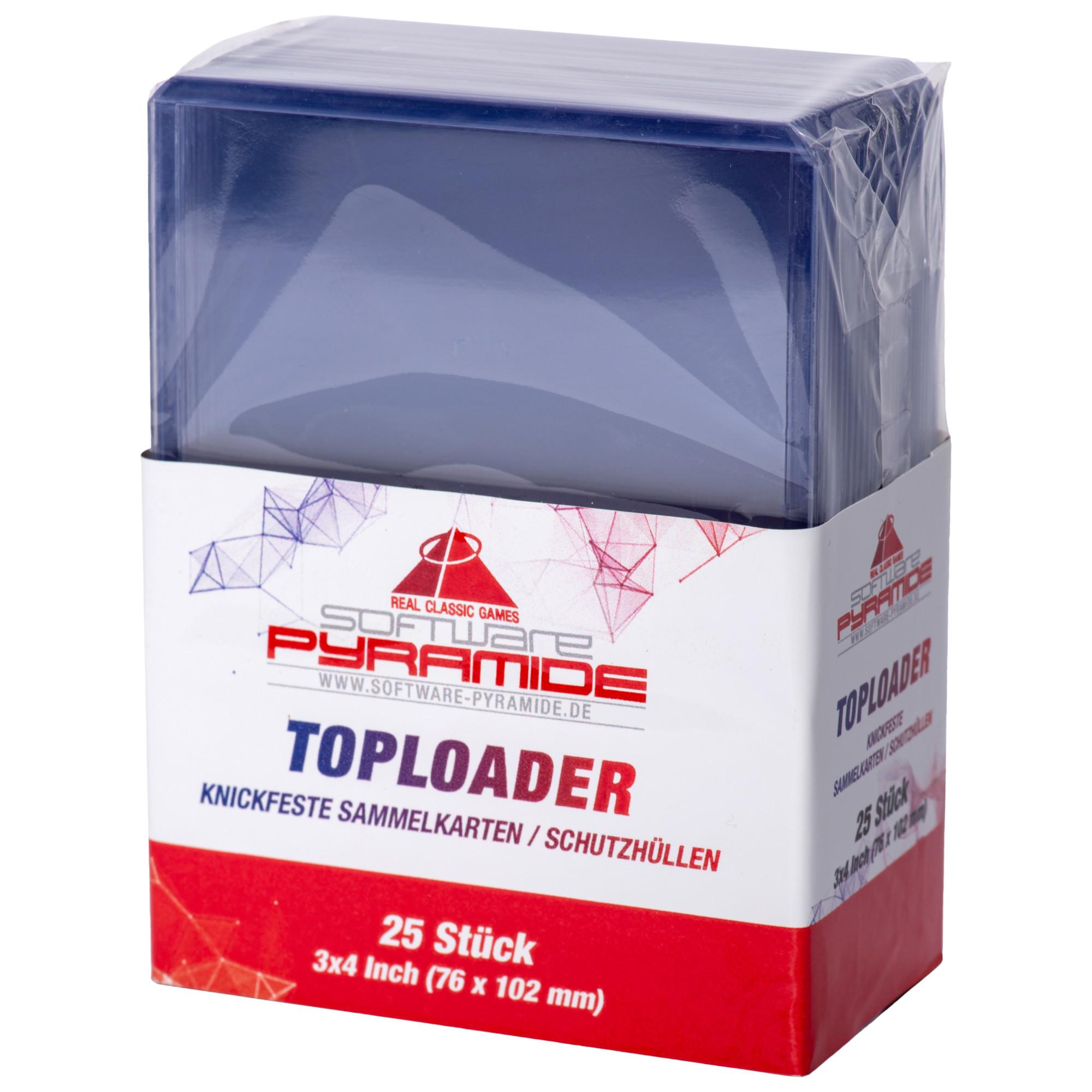 Knickfeste Schutzhülle für Sammelkarten - 25er Toploader Clear Pack
