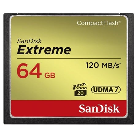 CF Extreme 64 GB, 120 MB/s lesen, 85 MB/s schreiben
