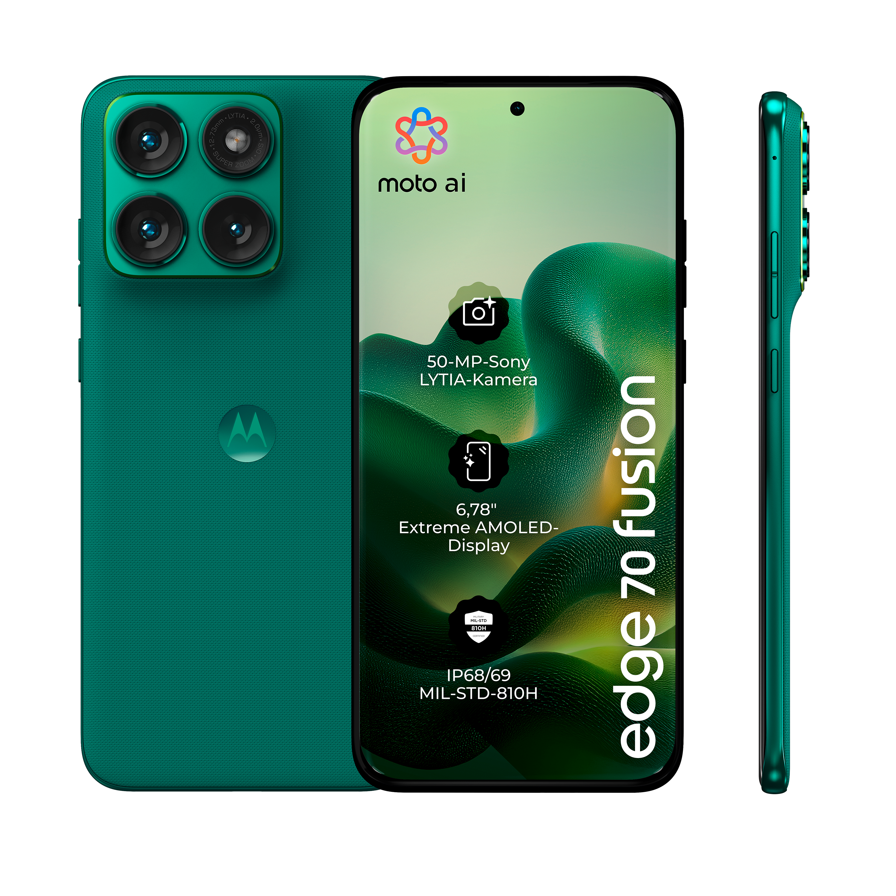 edge 70 Fusion 8 GB + 256 GB PANTONE® Sporting Green Smartphone