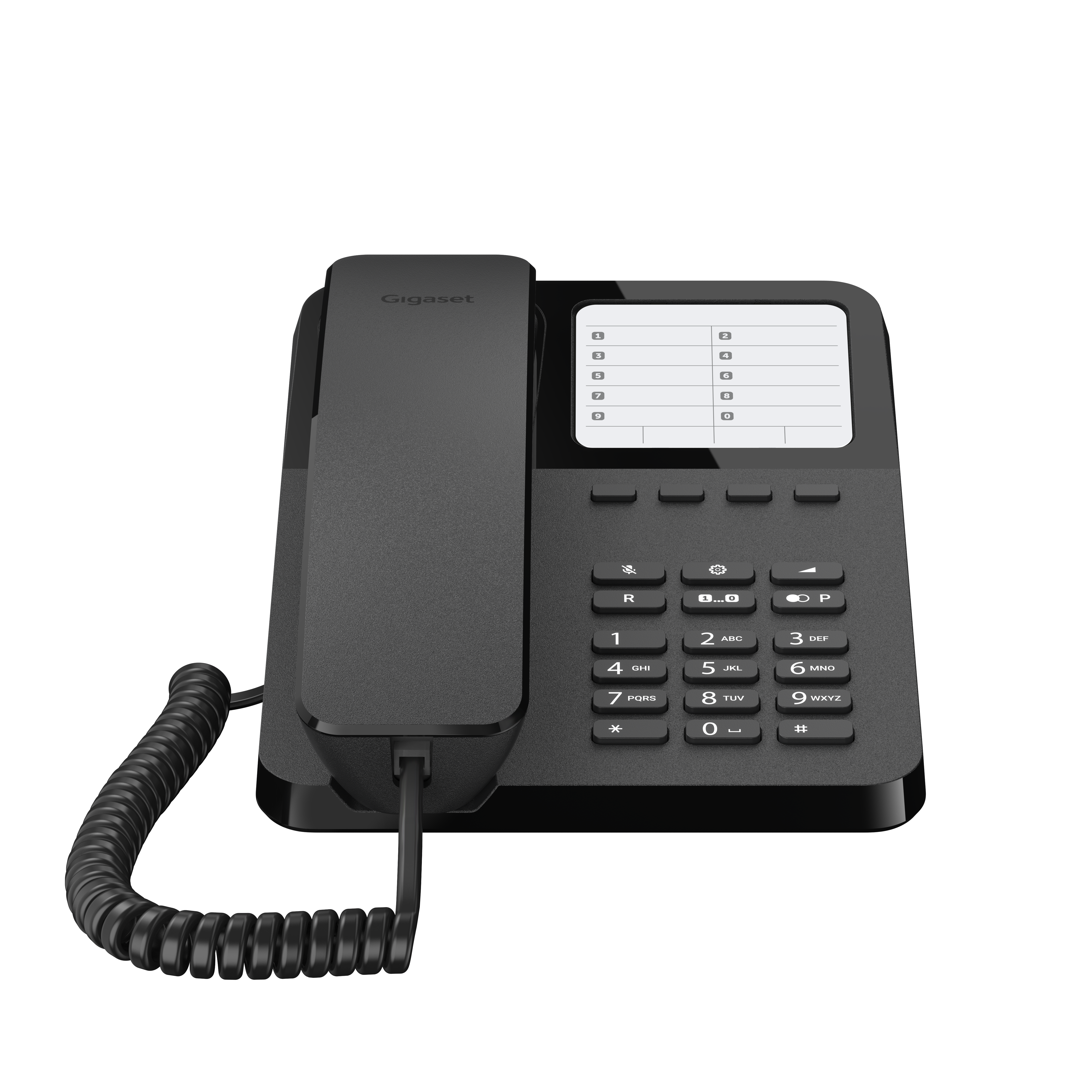 DESK 400, Schwarz Schnurgebundenes Telefon