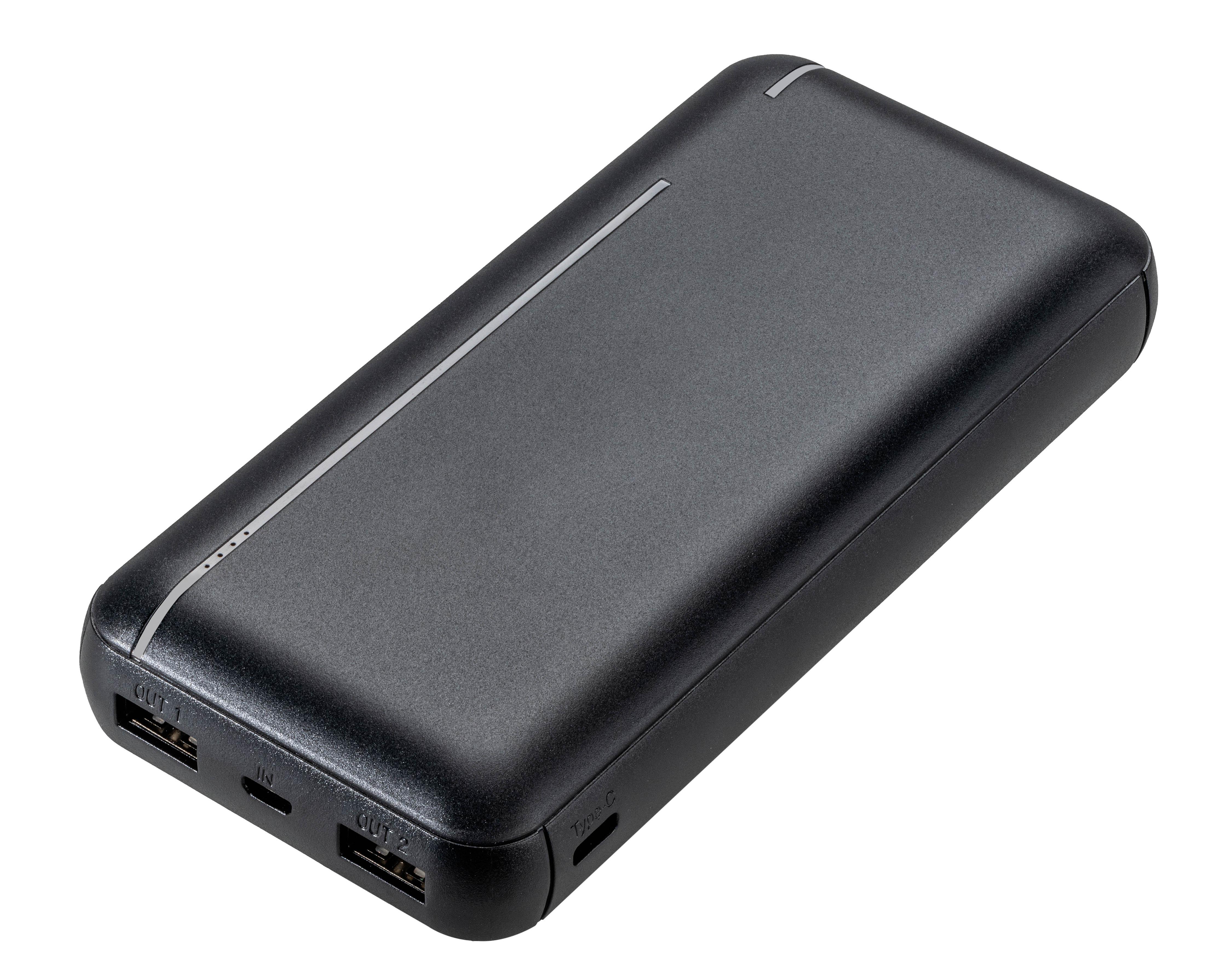 Fast Charge Power Bank 20.000mAh, 10.5W Schwarz (63225)