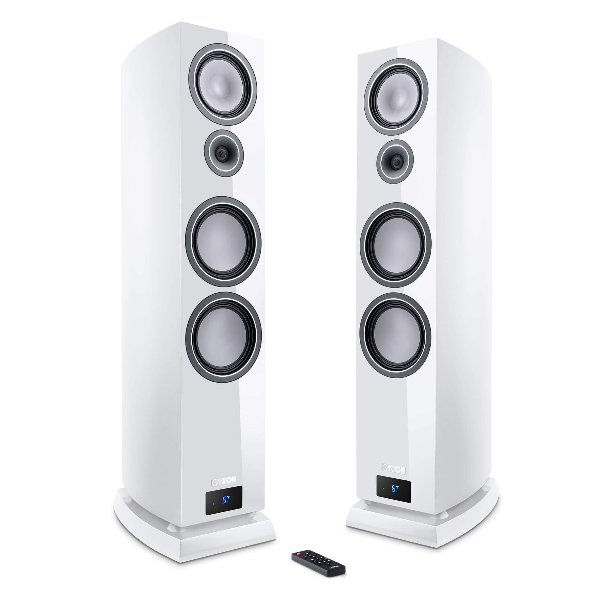 Wireless Aktiv-Lautsprecher Smart Vento 9 S2 weiß high gloss Set
