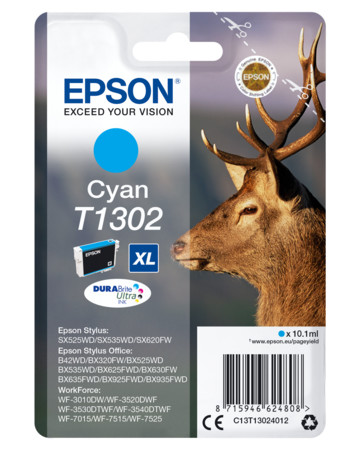 Tintenpatrone C13T13024012 XL Hirsch cyan