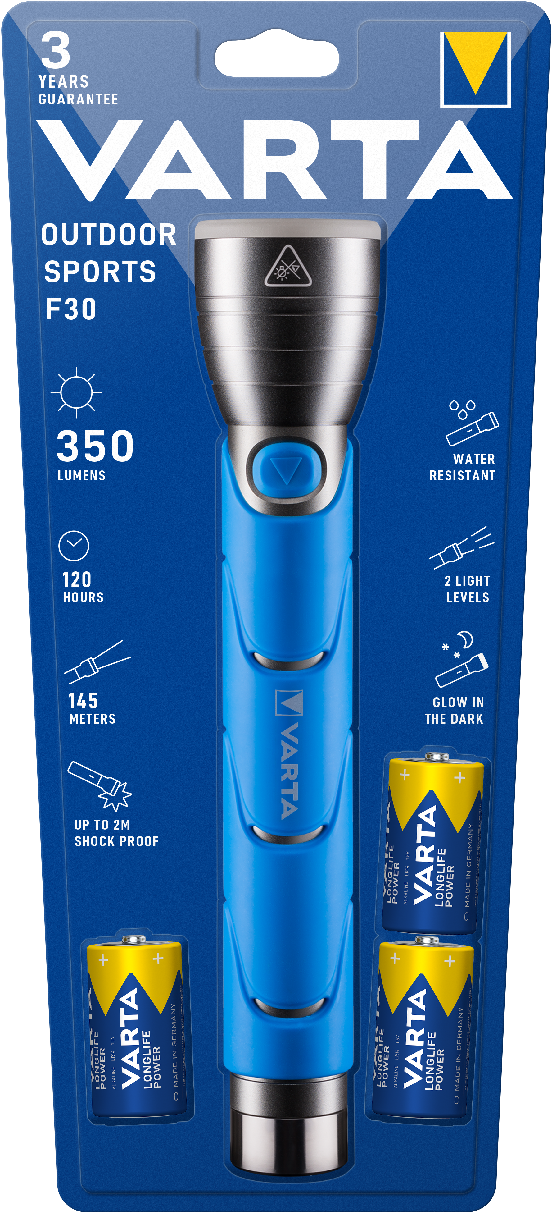 Outdoor Sports F30 3c blau Taschenlampe