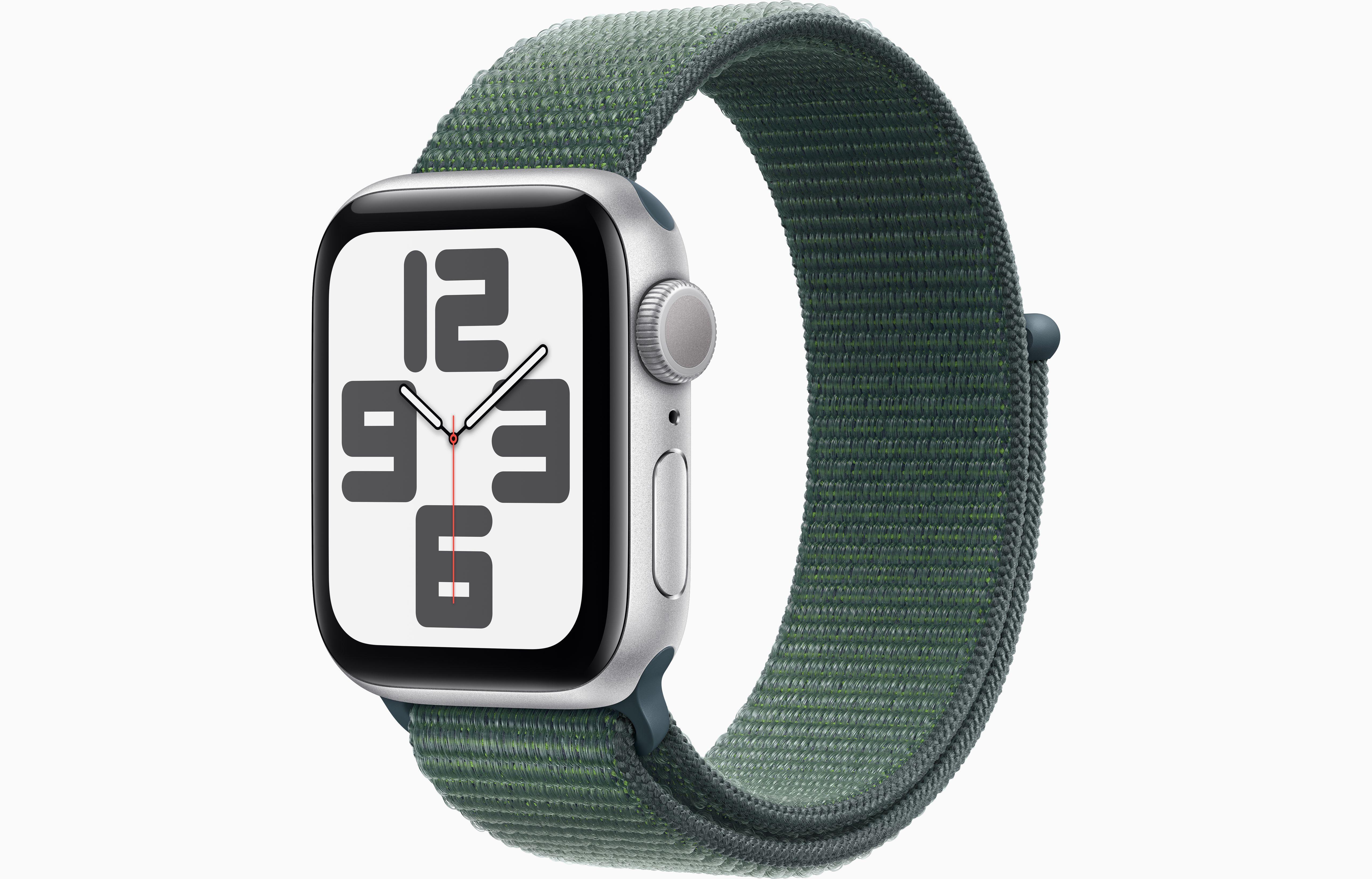 Watch SE GPS, 40 mm Aluminiumgehäuse Polarstern, Sport Loop Seegrün
