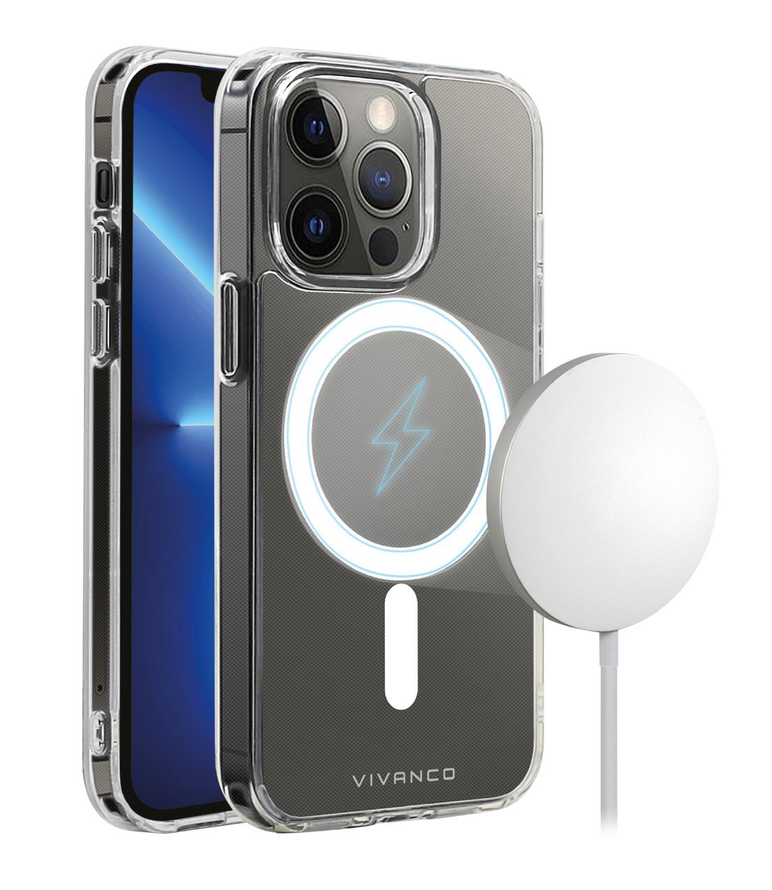 Mag Steady Cover, Magnetic Wireless Charging Support für iPhone 13 Pro transparent/weiß (62885)