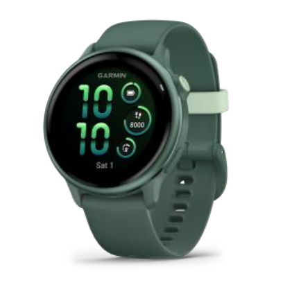 vívoactive® 6 Jaspisgrün/Jaspisgrün Metallic, Fitness-Smartwatch