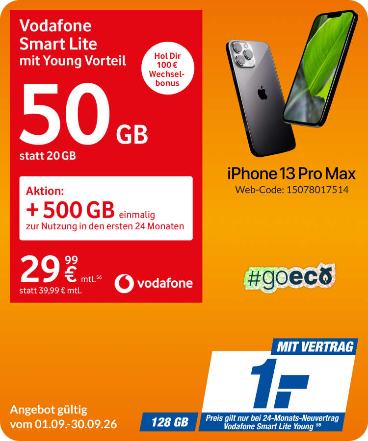 iPhone 13 Pro Max mit Smart Lite für 1€!