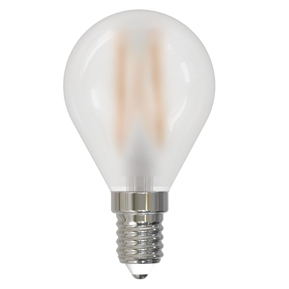 LED-Filamentlampe, E14, 470lm ersetzt 40W, Tropfen P45, matt, Warmweiß (00232541)