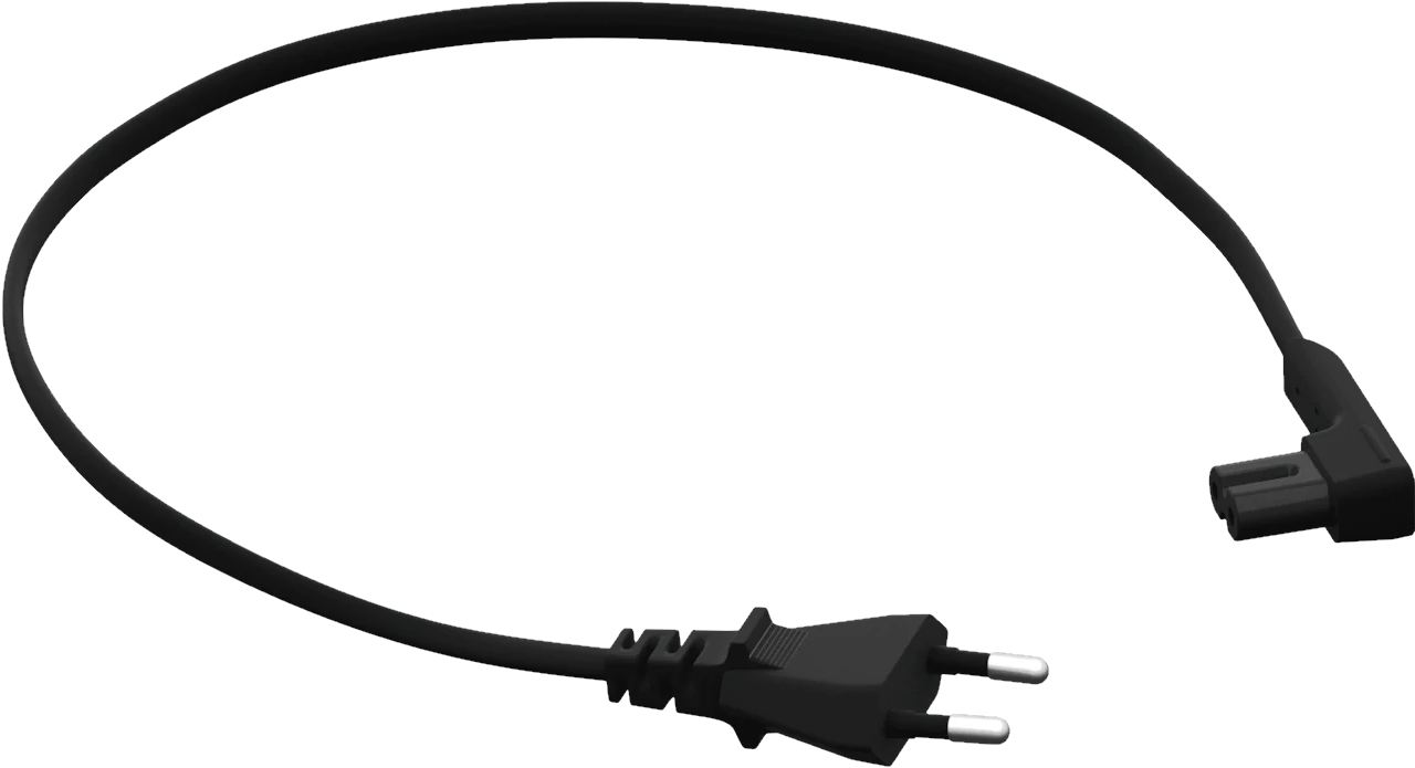 Power Kabel kurz für Sonos One/Play1 schwarz