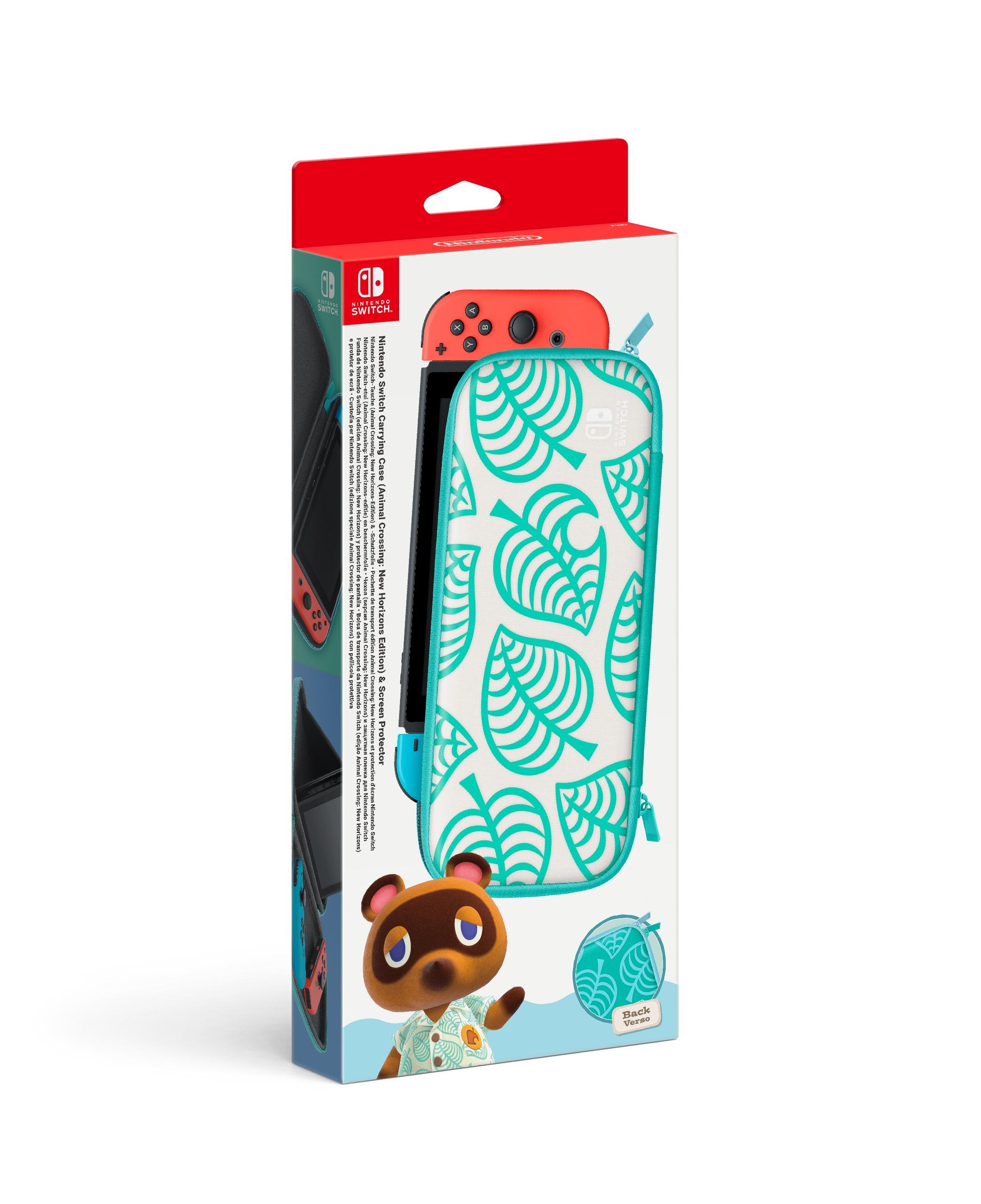 Switch-Tasche (Animal Crossing: New Horizons-Edition) & -Schutzfolie
